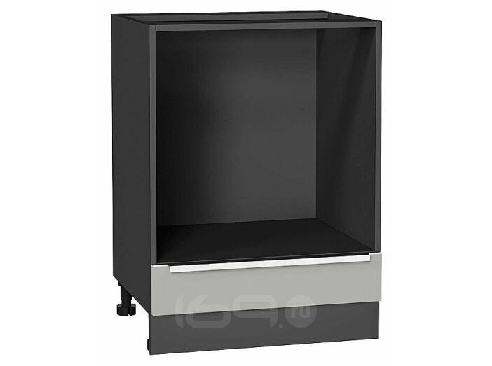 Шкаф нижний под духовку Фьюжн Silky Light Grey  Graphite 816*600*476