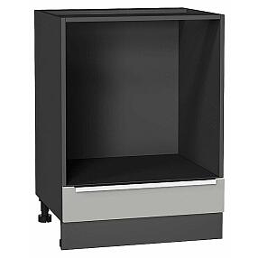 Шкаф нижний под духовку Фьюжн Silky Light Grey  Graphite 816*600*476