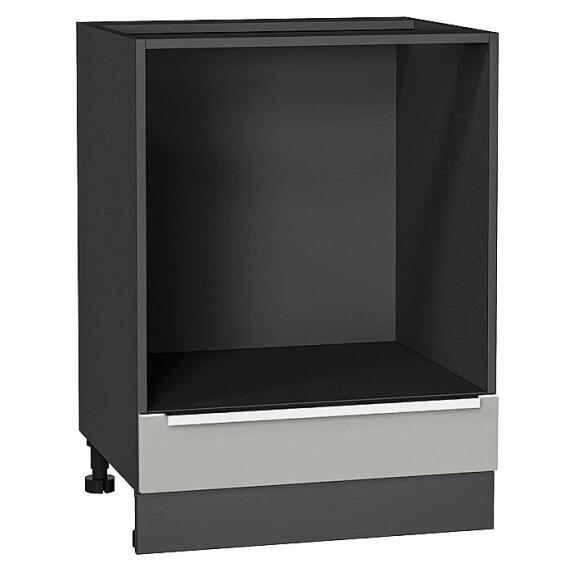 Шкаф нижний под духовку Фьюжн Silky Light Grey  Graphite 816*600*476