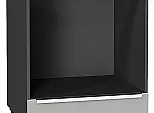 Шкаф нижний под духовку Фьюжн Silky Light Grey Graphite 816*600*476