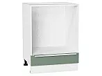 Шкаф нижний под духовку Фьюжн Silky Mint Белый 816*600*476