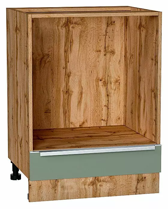 Шкаф нижний под духовку Фьюжн Silky Mint Дуб Вотан 816*600*476