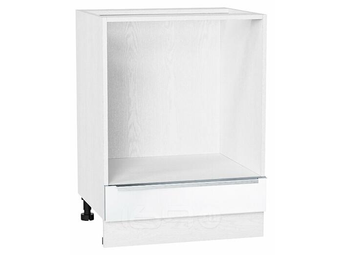 Шкаф нижний под духовку Фьюжн Silky White Белый 816*600*476