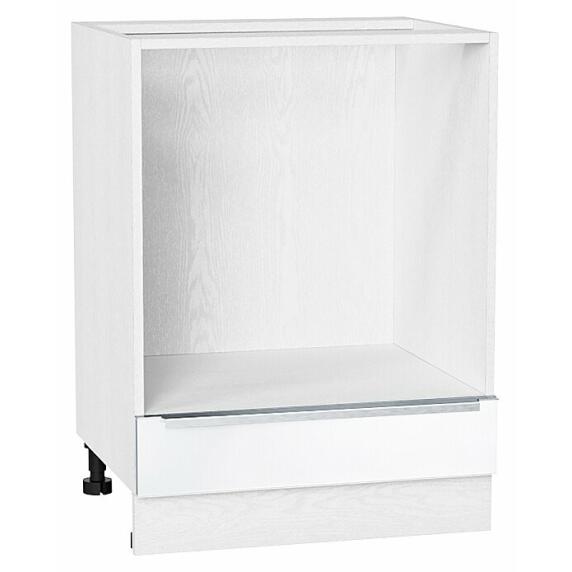 Шкаф нижний под духовку Фьюжн Silky White Белый 816*600*476