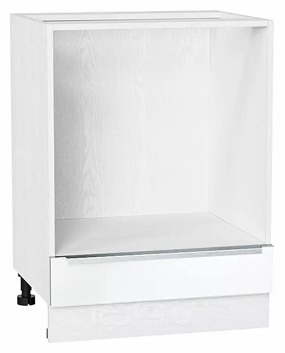 Шкаф нижний под духовку Фьюжн Silky White Белый 816*600*476