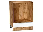Шкаф нижний под духовку Фьюжн Silky White Дуб Вотан 816*600*476