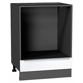 Шкаф нижний под духовку Фьюжн Silky White Graphite 816*600*476