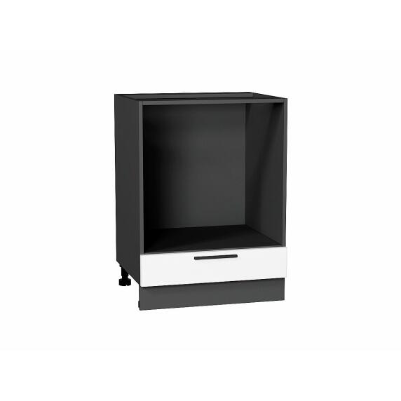 Шкаф нижний под духовку Глетчер Айленд Силк Graphite 816*600*474
