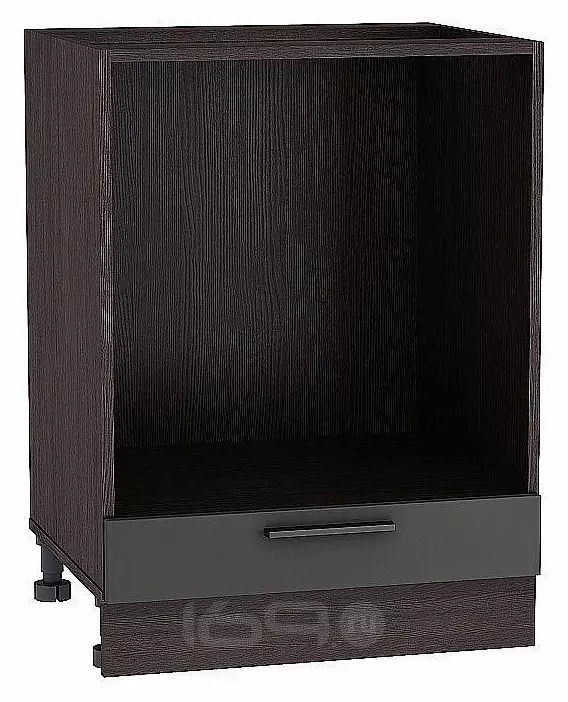 Шкаф нижний под духовку Глетчер Маренго Силк Graphite 816*600*474