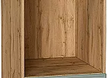 Шкаф нижний под духовку Квадро Аквамарин/Дуб Вотан 816*450*477