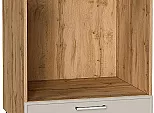 Шкаф нижний под духовку Квадро Кашемир/Дуб Вотан 816*600*477