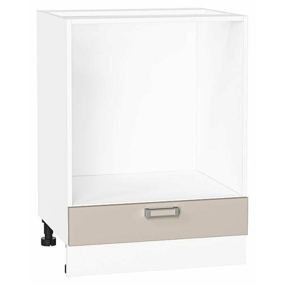 Шкаф нижний под духовку Лофт Cream Silk/Белый 816*600*476