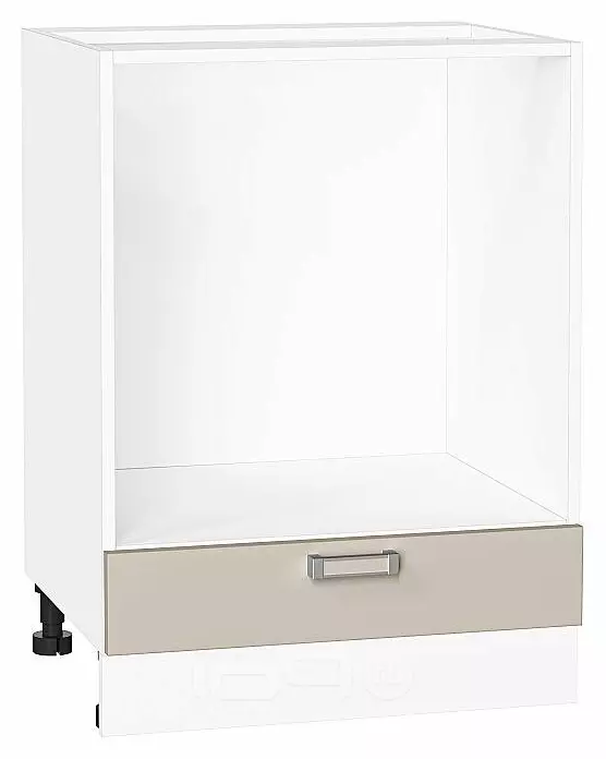Шкаф нижний под духовку Лофт Cream Silk/Белый 816*600*476
