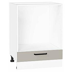 Шкаф нижний под духовку Нео Clay Silk/Белый 816*600*476