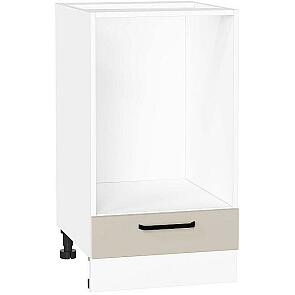 Шкаф нижний под духовку Нео Cream Silk/Белый 816*450*476