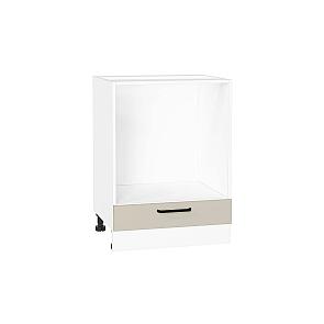 Шкаф нижний под духовку Нео Cream Silk/Белый 816*600*476