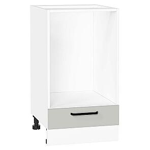 Шкаф нижний под духовку Нео Grey Silk/Белый 816*450*476
