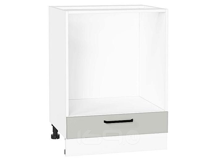 Шкаф нижний под духовку Нео Grey Silk/Белый 816*600*476