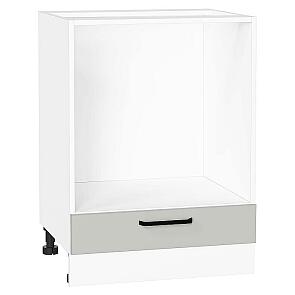 Шкаф нижний под духовку Нео Grey Silk/Белый 816*600*476