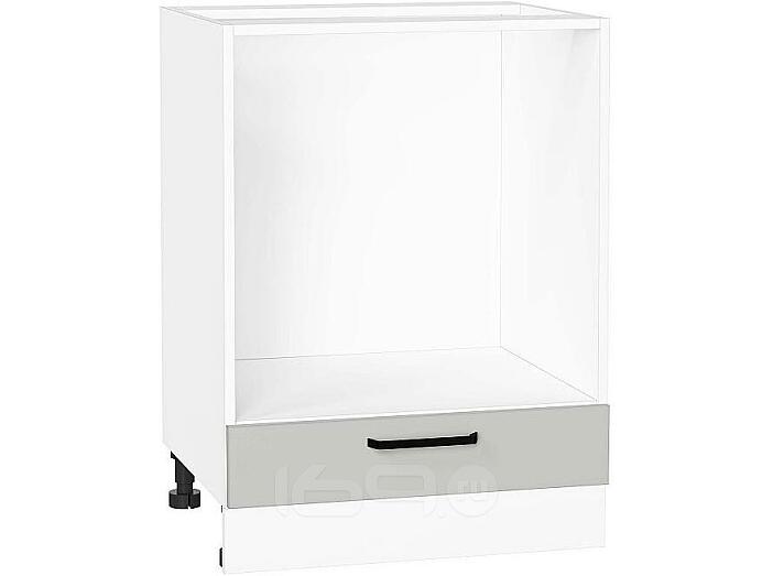 Шкаф нижний под духовку Нео Grey Silk/Белый 816*600*476