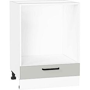 Шкаф нижний под духовку Нео Grey Silk/Белый 816*600*476