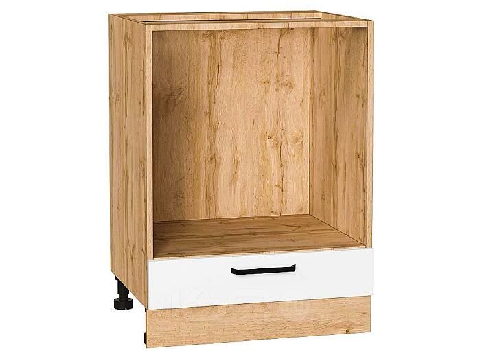 Шкаф нижний под духовку Нео White Silk/Дуб Вотан 816*600*476