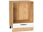 Шкаф нижний под духовку Нео White Silk/Дуб Вотан 816*600*476