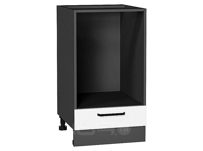 Шкаф нижний под духовку Нео White Silk/Graphite 816*450*476