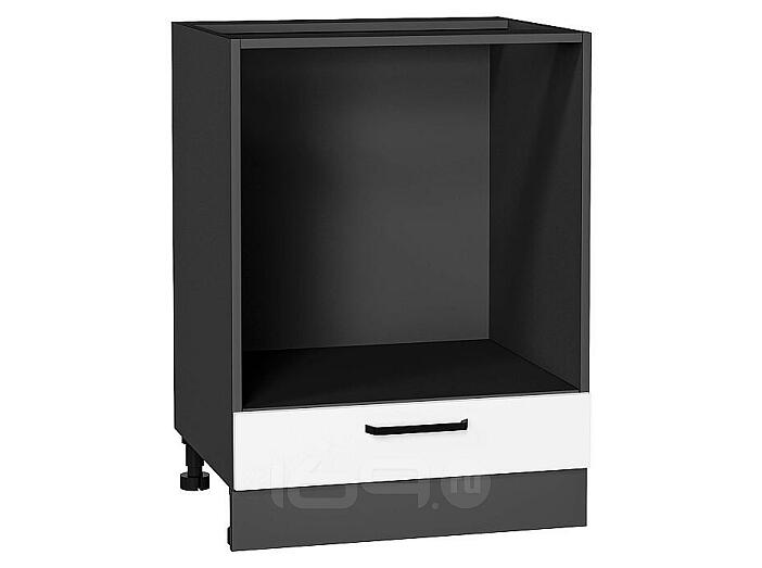 Шкаф нижний под духовку Нео White Silk/Graphite 816*600*476