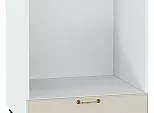 Шкаф нижний под духовку Ницца Агат/Белый 816*600*474