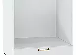 Шкаф нижний под духовку Ницца Белый/Белый 816*600*474