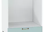 Шкаф нижний под духовку Ницца Голубой/Белый 816*600*474