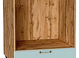 Шкаф нижний под духовку Ницца Голубой/Дуб Вотан 816*600*474