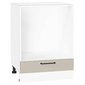 Шкаф нижний под духовку Сканди Cream Silkwood/Белый 816*600*476