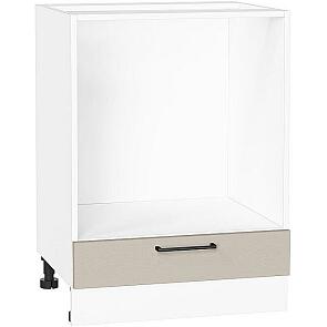 Шкаф нижний под духовку Сканди Cream Silkwood/Белый 816*600*476