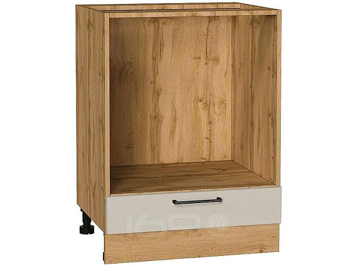 Шкаф нижний под духовку Сканди Cream Silkwood/Дуб Вотан 816*600*476