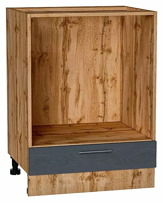 Шкаф нижний под духовку Сканди Graphite Softwood Дуб Вотан 816*600*476