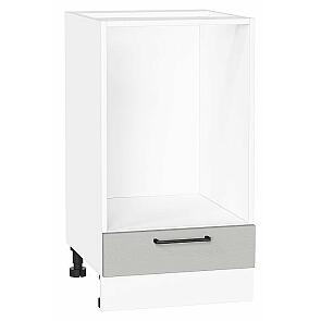 Шкаф нижний под духовку Сканди Grey Silkwood/Белый 816*450*476