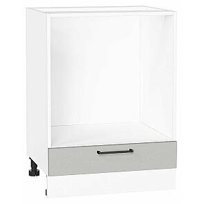Шкаф нижний под духовку Сканди Grey Silkwood/Белый 816*600*476