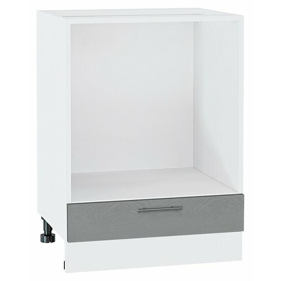 Шкаф нижний под духовку Сканди Grey Softwood Белый 816*600*476