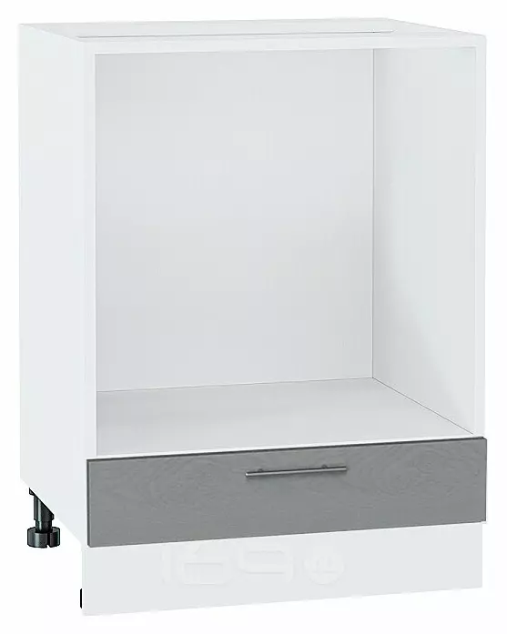 Шкаф нижний под духовку Сканди Grey Softwood Белый 816*600*476