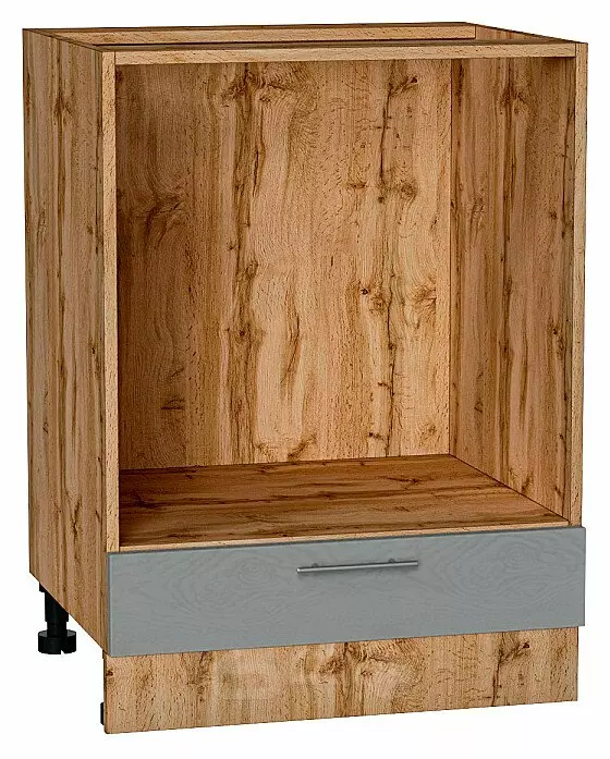 Шкаф нижний под духовку Сканди Grey Softwood Дуб Вотан 816*600*476