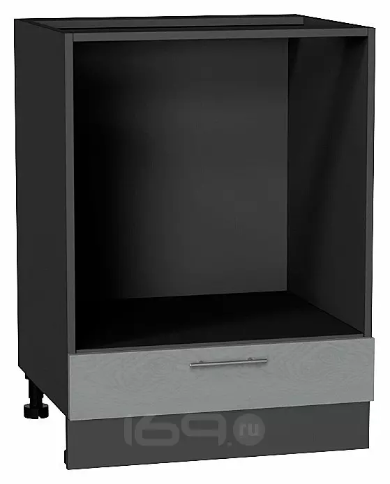 Шкаф нижний под духовку Сканди Grey Softwood Graphite 816*600*476