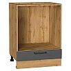 Шкаф нижний под духовку Сканди Stormy Silkwood/Дуб Вотан 816*600*476