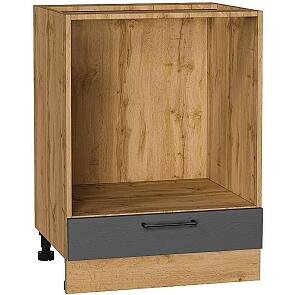 Шкаф нижний под духовку Сканди Stormy Silkwood/Дуб Вотан 816*600*476