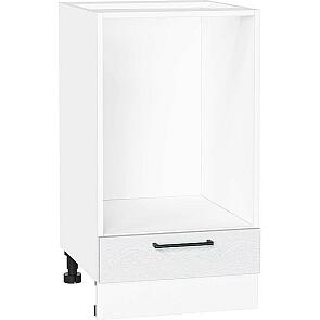 Шкаф нижний под духовку Сканди White Silkwood/Белый 816*450*476