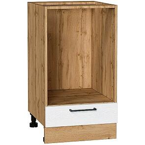 Шкаф нижний под духовку Сканди White Silkwood/Дуб Вотан 816*450*476