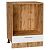 Шкаф нижний под духовку Сканди White Softwood Дуб Вотан 816*600*476
