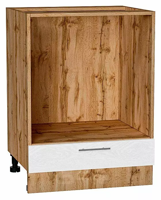 Шкаф нижний под духовку Сканди White Softwood Дуб Вотан 816*600*476