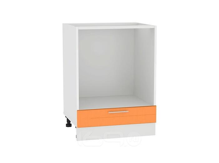 Шкаф нижний под духовку Техно НД 600 Оранжевый металлик-Белый
